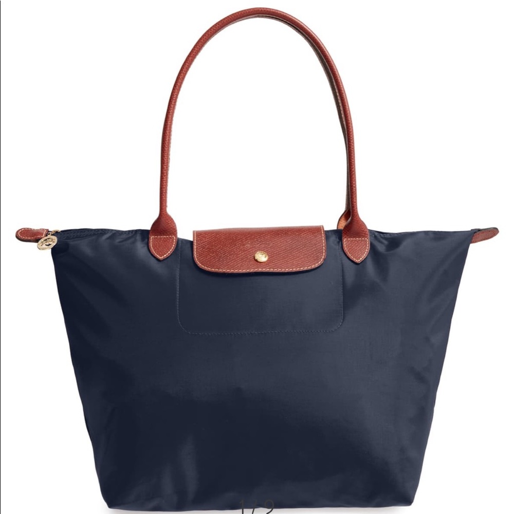 Longchamp Le Pliage L in Navy Blue